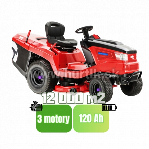 Aku Traktor trávny T 6200 Li-105.2 E PREMIUM, záber 105cm, Lithium-ion batéria 48V, 120 Ah - do 12000m2